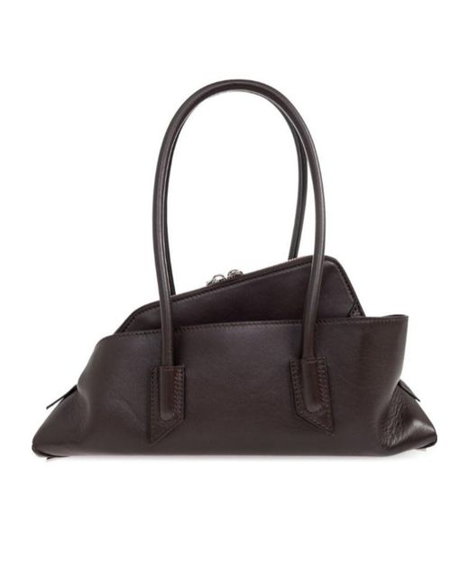 The Attico Black The La Passeggiata Small Top Handle Tote Bag