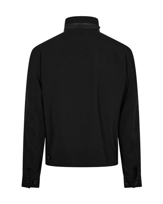Tom Ford Black Stand-Collar Zip-Up Jacket for men