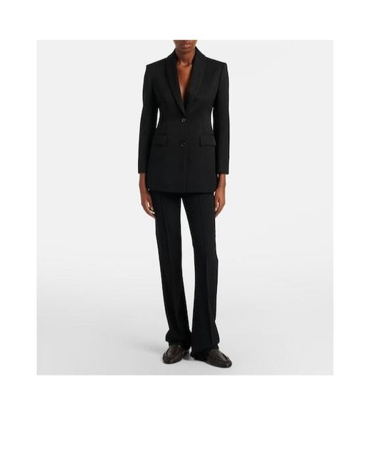The Row Black Soft Ruched Leather Loafers