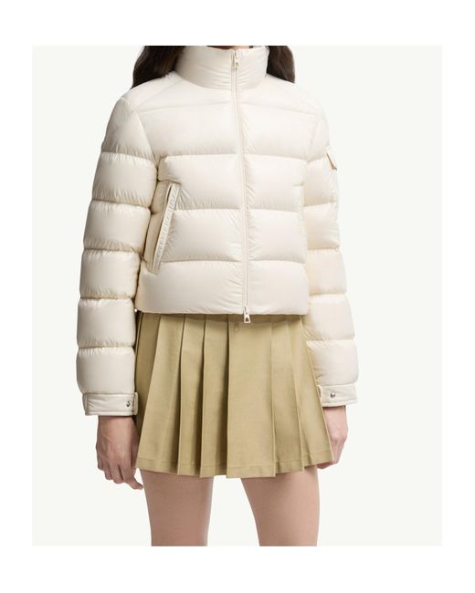 Moncler White Petra Short Down Jacket