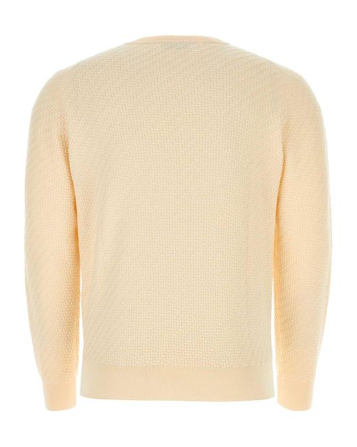 Brioni Natural Long-Sleeved Sweater for men