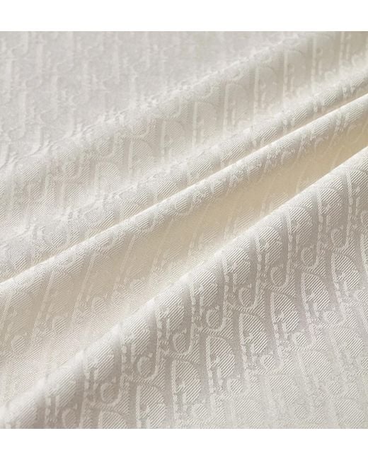 Dior White Oblique Shawl