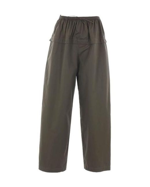 Alaïa Gray Elasticated-Waist Trousers