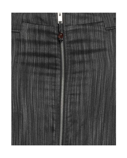 Ganni Black Fashion Solid Color High-Waist A-Line Midi Skirt