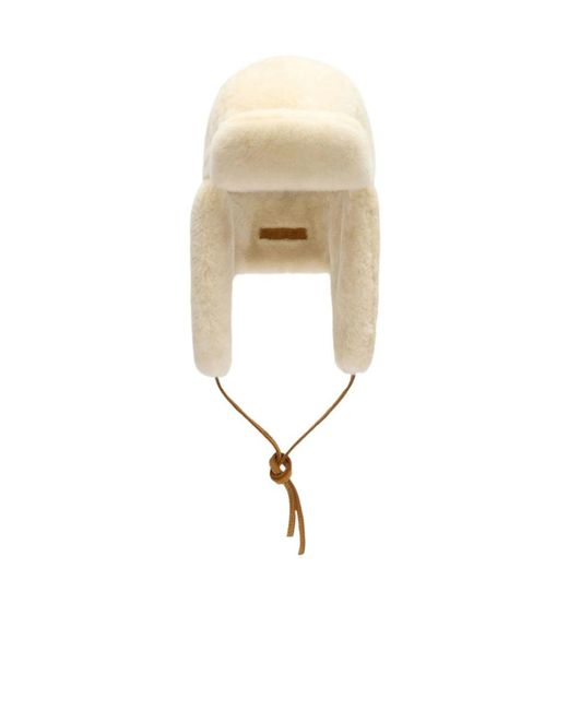 Jacquemus White La Chapka Logo Detailed Beanie for men