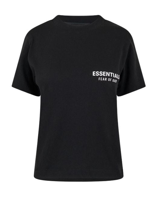 Fear Of God Black Logo Detail T-Shirt