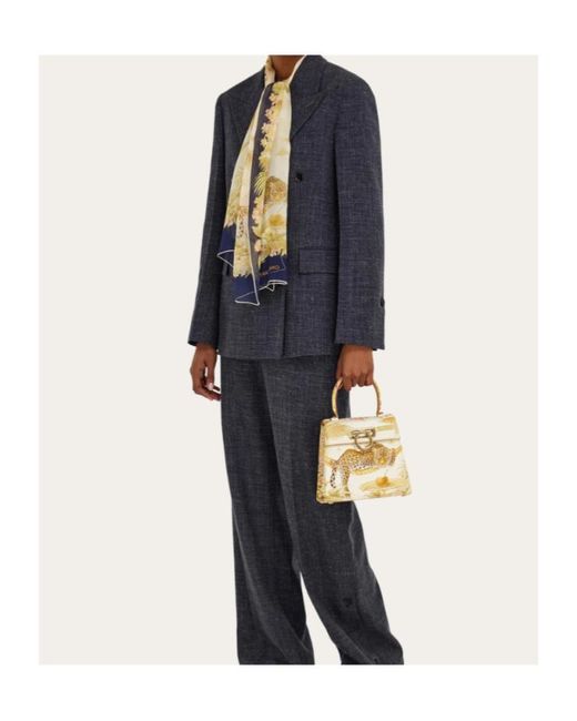 Ferragamo Natural Iconic Top Handle (S)