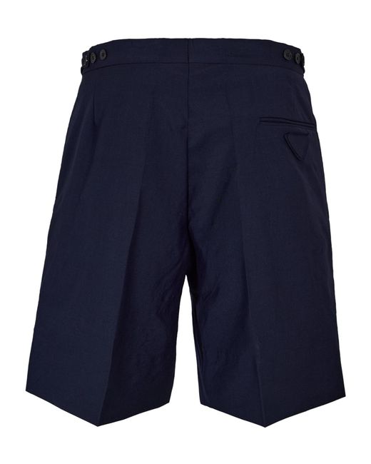 Prada Blue Simple Shorts for men