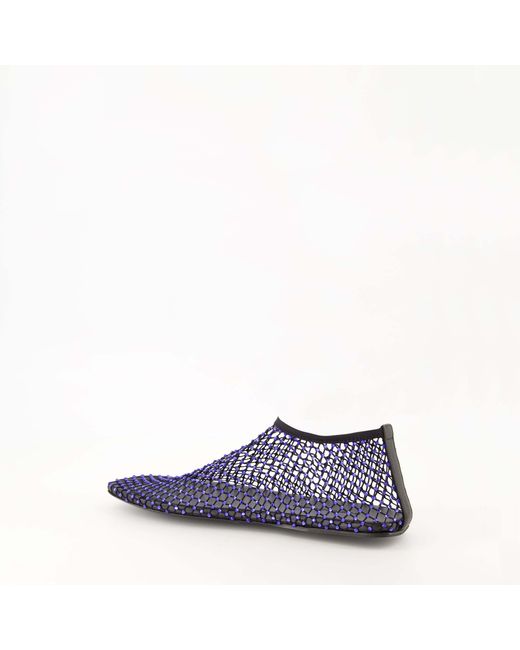 Christopher Esber Blue Minette Embellished Ballet Flats