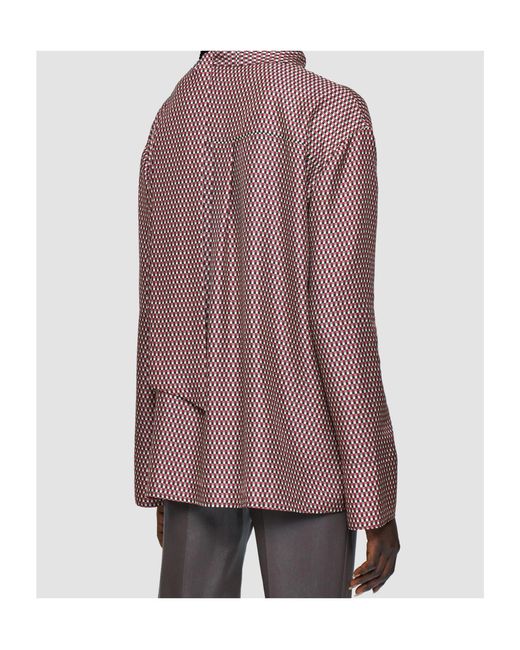Joseph Brown Adele Printed Silk Blend Blouse