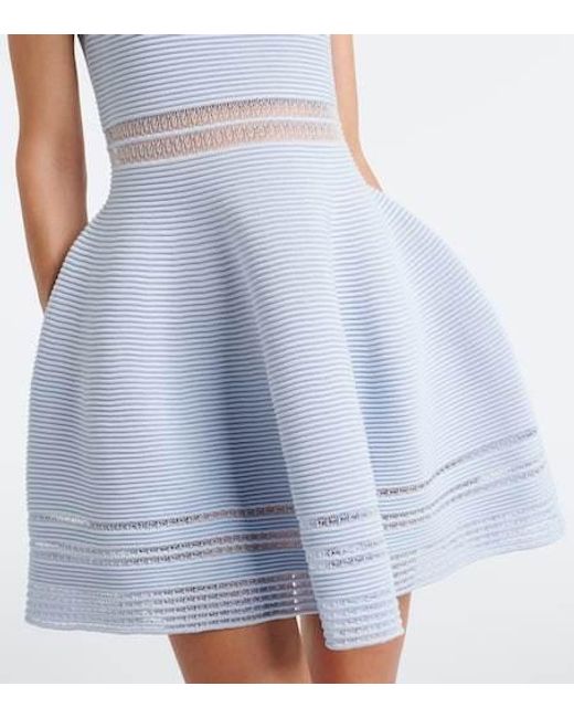 Jonathan Simkhai Blue Esri Knit Minidress