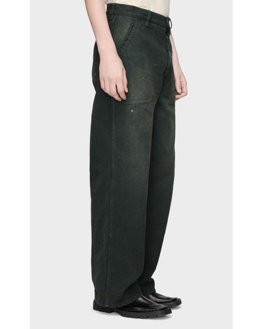 Maison Margiela Gray Double-Dyed Workwear Trousers for men