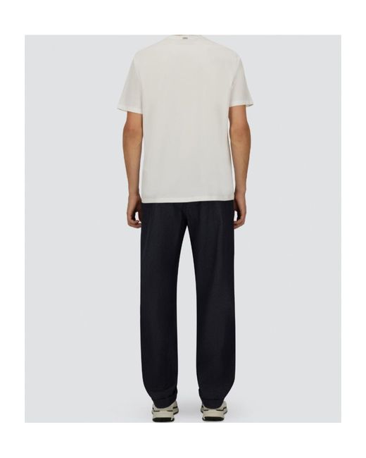 Herno Blue Elasticated Waist Trousers for men