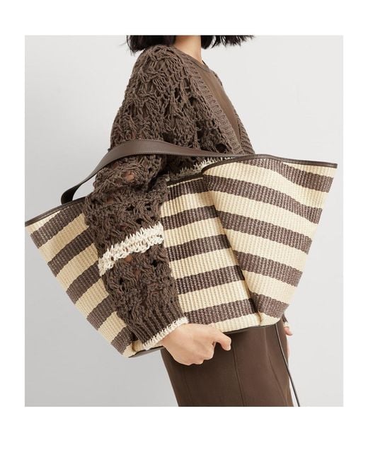 Brunello Cucinelli White Large Marina Tote Bag