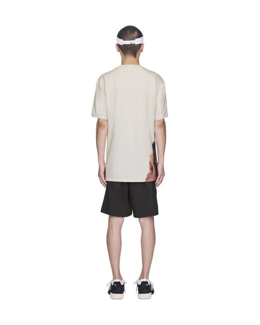 Y-3 White Printed T-Shirt for men