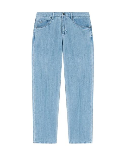 Emporio Armani Blue Mid-Waisted Long Casual Outfit for men