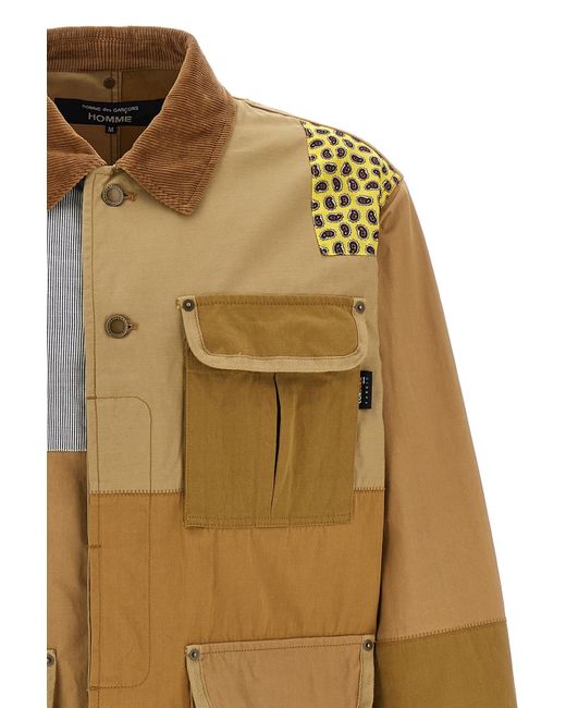 Comme des Garçons Brown Patchwork Jacket for men