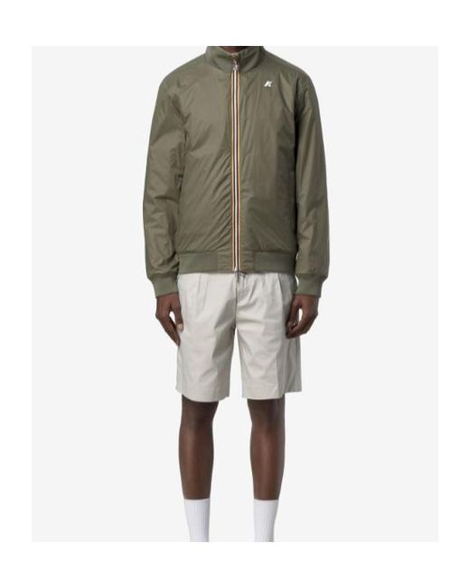K-Way Gray Arsene Reversible Jacket for men