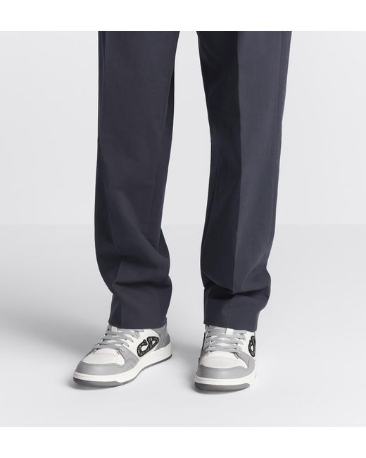 Dior White Homme B57 Low-Top Sneakers for men