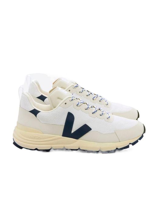 Veja White Logo Patch Lace-Up Sneakers for men