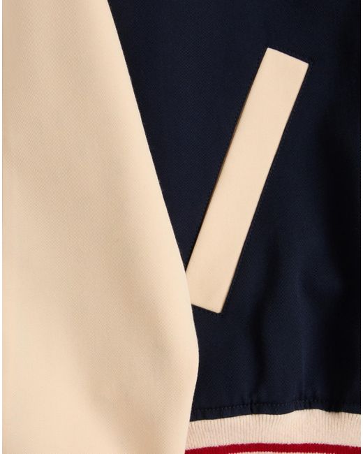 Valentino Blue Vlogo Patch Zip-Up Jacket for men