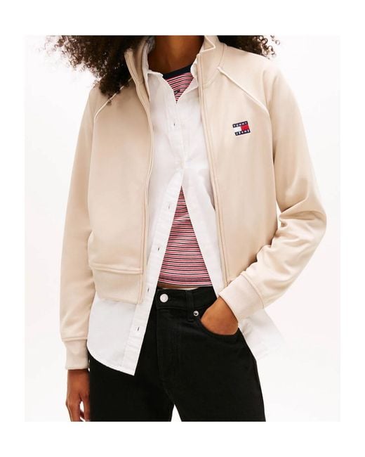 Tommy Hilfiger Natural Logo Zip-Up Sweatshirt
