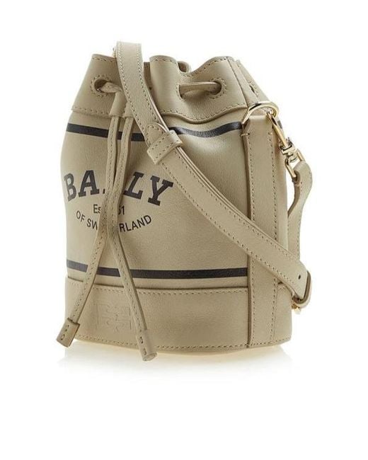 Bally Natural Cleo Logo Shoulder Bag