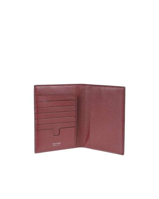 Tom Ford Red Bi-Fold Wallet for men