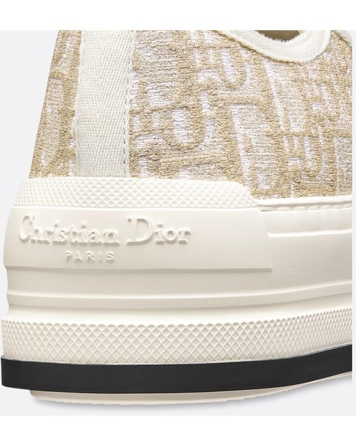 Dior White Christian Walk'N' Platform Sneakers