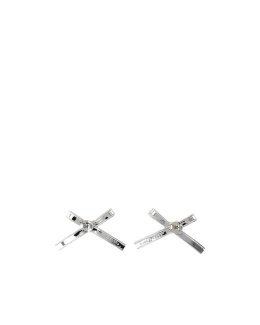 Marc Jacobs White Bow Stud Earrings