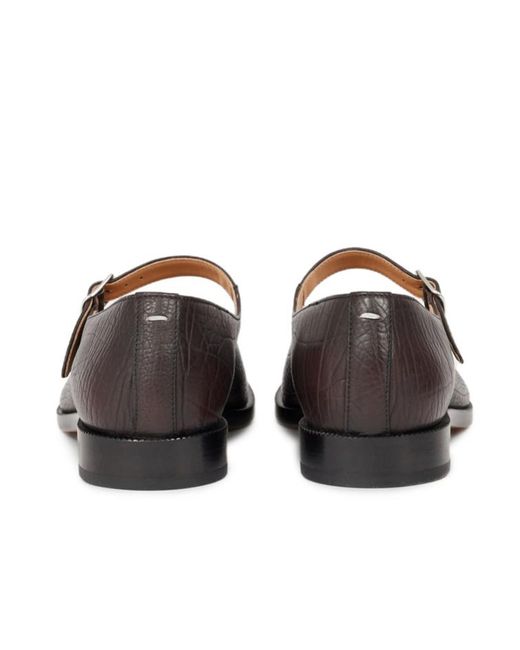 Maison Margiela Brown Tabi Toe Mary Janes Shoes