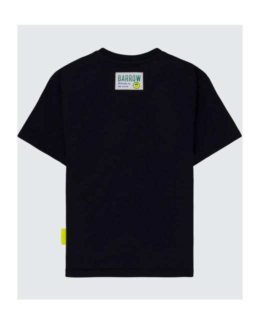Barrow Blue Kids Smile Print T-Shirt for men