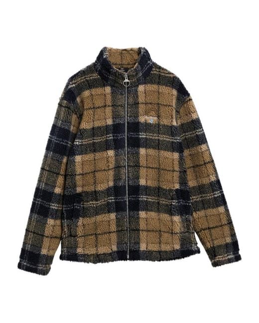 Barbour Multicolor Birchwood Checked Teddy Jacket for men