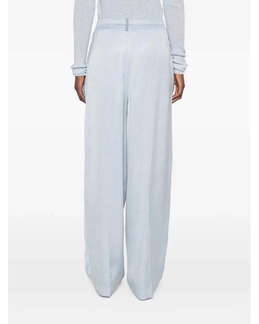 Fabiana Filippi White Elasticated-Waistband Trousers