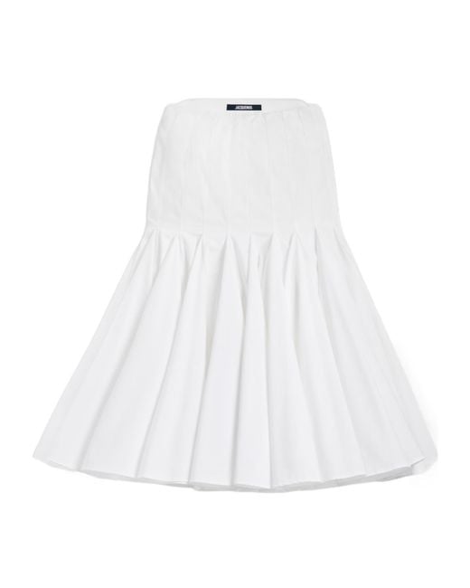 Jacquemus White The Agave Skirt