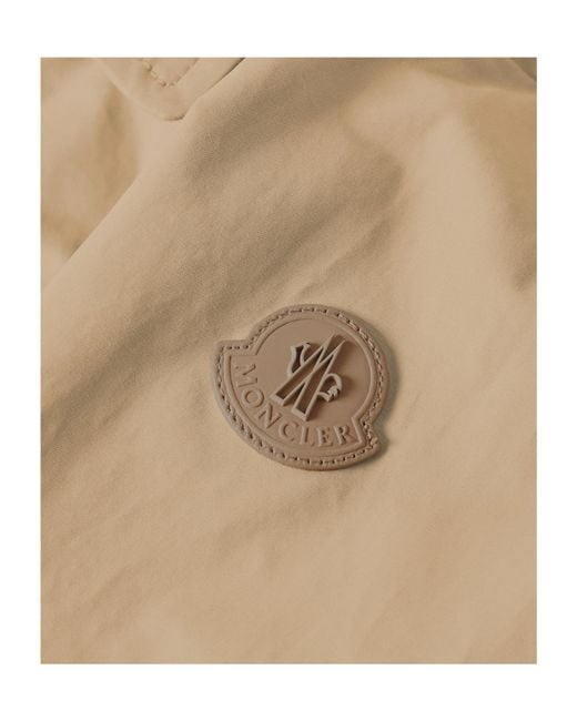 Moncler Natural Buttoned Coach Jacket With Collar for men