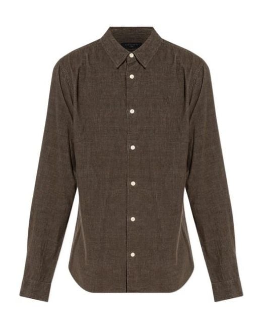 AllSaints Brown Casual Shirts for men