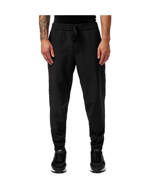 Boss Black Solid Color Casual Trousers for men