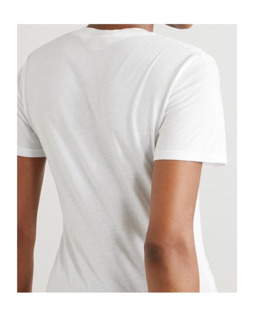 Nili Lotan White Mariela Crew Neck T-Shirt