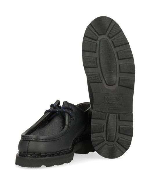 Paraboot Black Lace-Up Derby Shoes for men
