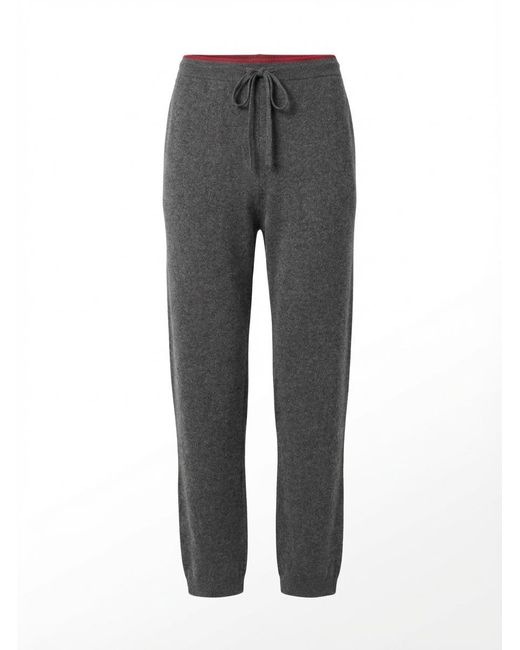 Gucci Gray Pantalon En Laine Et Cachemire