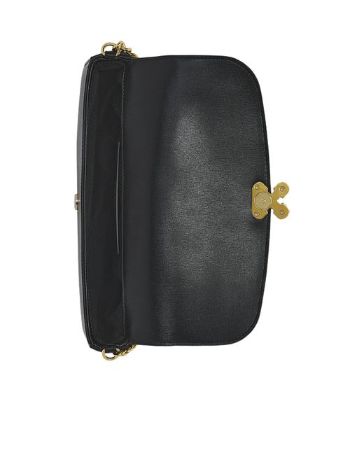McQueen White Skull Flower Chain-Linked Shoulder Bag