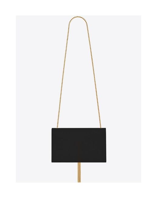 Saint Laurent White Kate Medium Crossbody Bag