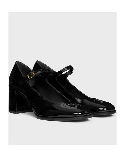 Céline Black Lily Perforated Triomphe Babies