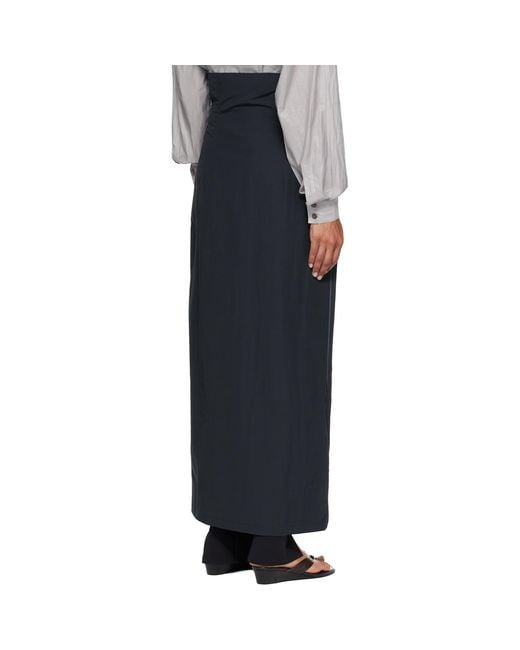 Paloma Wool Blue High-Waisted Midi Skirt