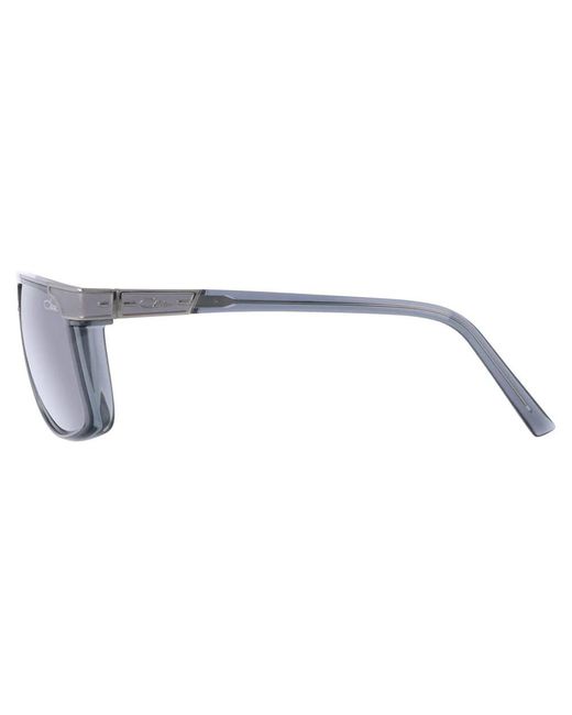 Cazal White D-Frame Logo-Engraved Sunglasses for men