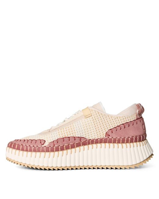 Chloé Pink Nama Sneasimple Sports Shoeskers