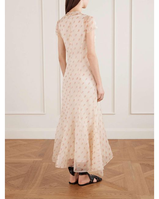 Khaite Natural V-Neck Dress