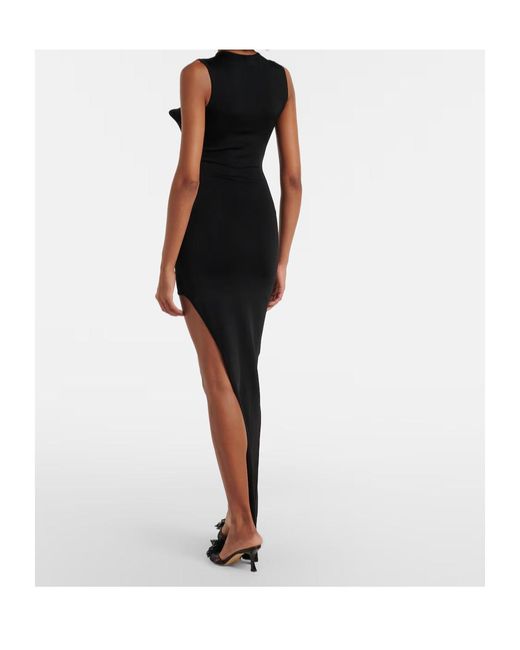 Jean Paul Gaultier Black Jersey Maxi Dress