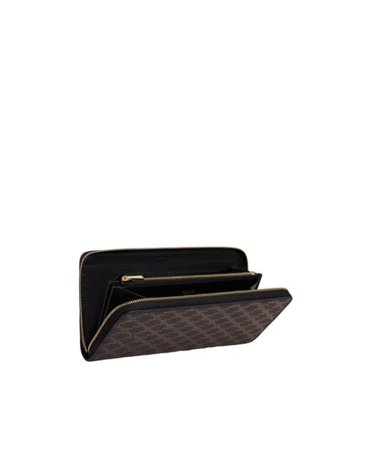 Céline Black Large Zipped Wallet